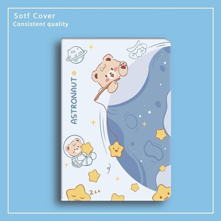 Etui for iPad 7/8/9 10.2 "Reise i rommet" alt inkludert tegneserie søt