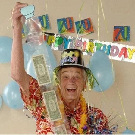 Bursdagskake Trekk Pengelåse Kake Pengedistributør