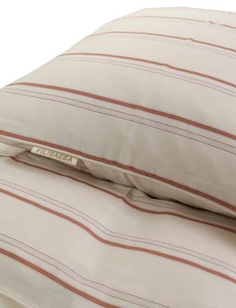Junior Bedlinen Gots - Balance Stripes Rose Mix Patterned Filibabba