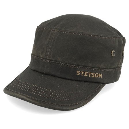 Stetson - Brown - army - Cap - Army Co/Pes Dark Brown Army - Hatstore
