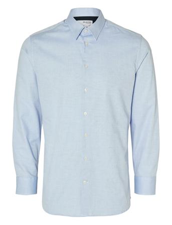 Slhslimdetail Shirt Ls Classic Noos Skjorte Business Blå Selected Homme*Betinget Tilbud