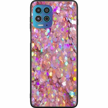 Motorola Moto G100 Svart Skal Glitter