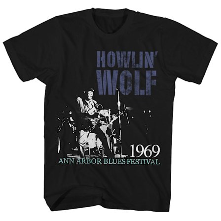 Howlin Wolf T Shirt 1969 Ann Arbor Blues Festival Live PhotoHowlin Wolf Shirt