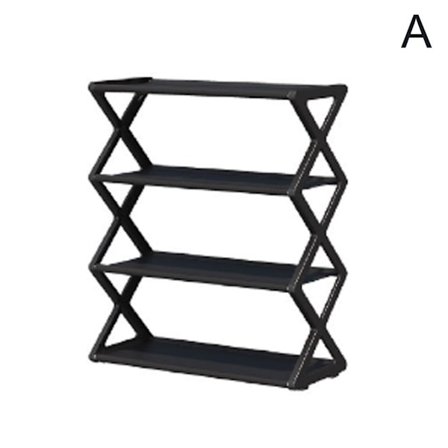 Skostativ 4 etasjer DIY smale små frittstående sko oppbevaring T