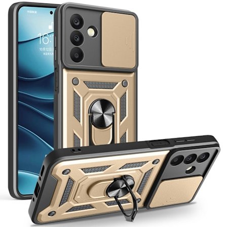 Samsung Galaxy A26 5G Skal CamShield Ring Hybrid Guld