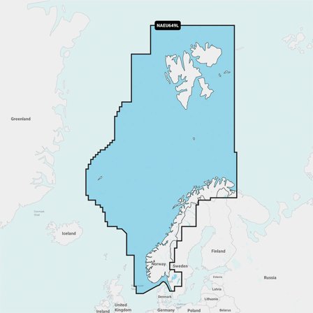 Elektronisk søkort Navionics Platinum+ EU649L - Norge