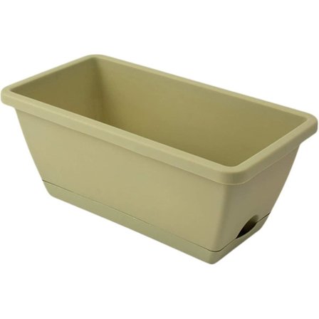 Rektangulær PP Plast Plantepotte med Cato Vanning for Dyrking av Blomster, Grønnsaker, Frukt