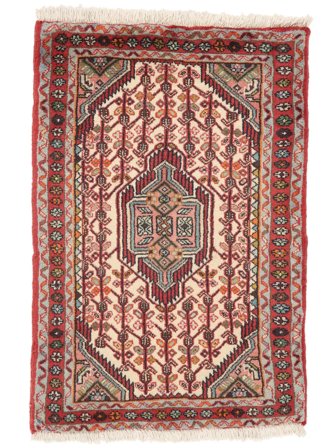 Koliai Teppe 62X93 Mørk Rød/Beige Ull, Persia/Iran Carpetvista