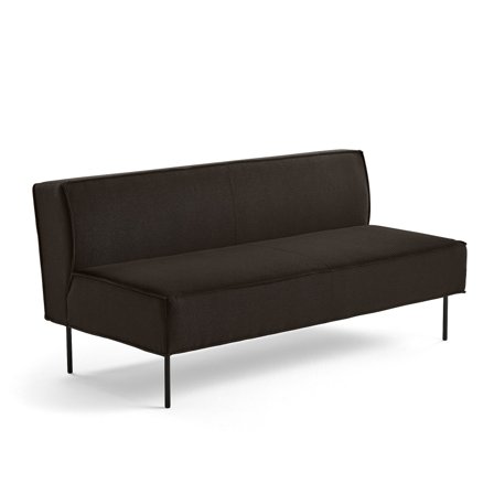 Sofa COPENHAGEN PLUS, 2-Sitzer, Textilbezug braun