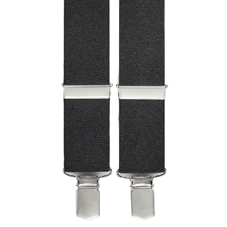 John Henric Suspenders Solid Kostymtillbehör Herr Svart 35