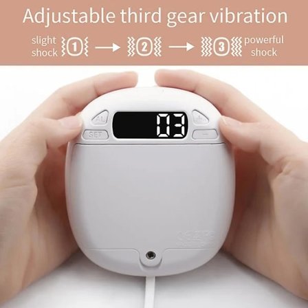 Multifunctional Vibrating Alarm Clock - Rechargeable Bed Shaker Under Pillow White