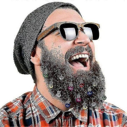 Evago 12 kpl Joulupukin partakoristepallo Joulupukin partakoriste Klipsivalo Lamppukellot Klipsijuhlat