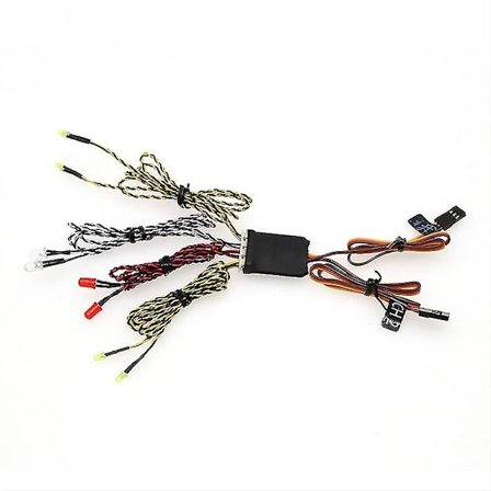 8 Led Lys System Foran Baglygte Gruppe Blinklys Til Rc C