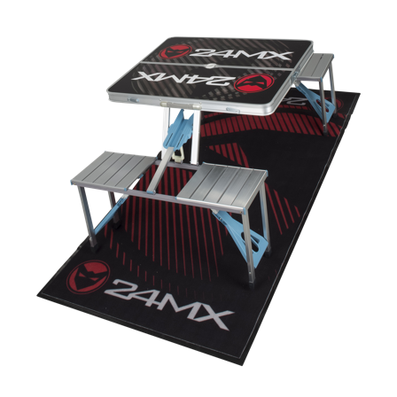 24MX Race Campingbord Med 4 Stolar