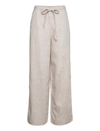 Slfvienna Hw Wide Pant B Vida Byxor Grå Selected Femme