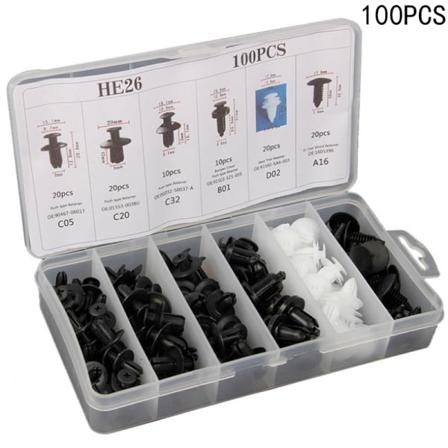 Bilkaross Plast Auto Fästelement Push Trim Clips Pin Nit