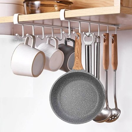 2 stk. koppkroker, under skap kroker, kaffekoppholder uten boring