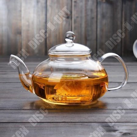 Cafetière - TD - Théière 600 ml - Borosilikatglas - Värmebeständig - Transparent