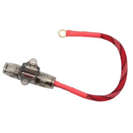 8GA Lyd Sikringskabel O Ring Terminal Kobberkerne Sikker Bilforstærker Sikringstrådholder Båd