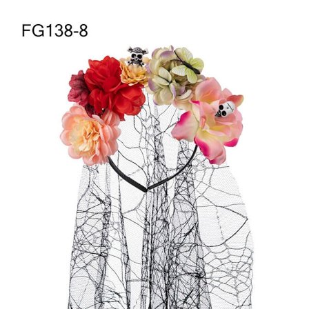 Halloween Rose Flower Pannband Mexikansk Rose Flower Crown FG138-8