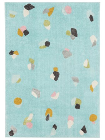 Candy Kids Rug Indoor/Outdoor Washable 140X200 Small Turquoise/Multicolor Geometric