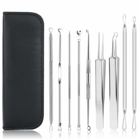 INF Pormaskfjerner Kit med 10 dele Rustfrit stål