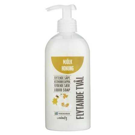LAWINEX Tvål Mjölk och Honung 500ml - Lyreco - Städ och hygien - Tvål och hygien - Tvål - Flytande