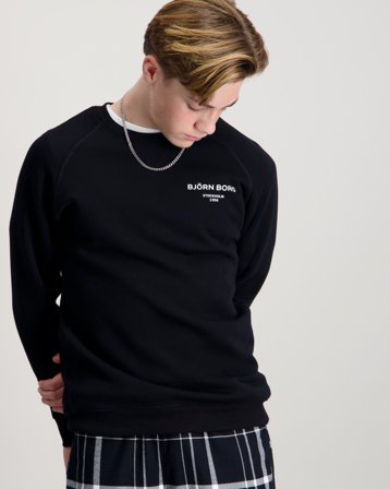 Björn Borg BORG ESSENTIAL 1 SWEATSHIRT Svart Genser Gutt - Kids Brand Store