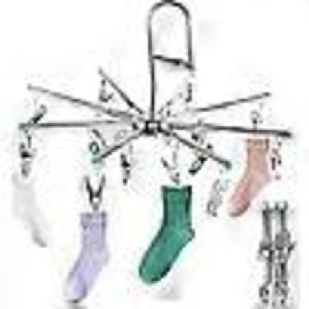 Sokk tørketrommel i rustfritt stål, 16-pinners sokkehenger for klessnor, vindtett