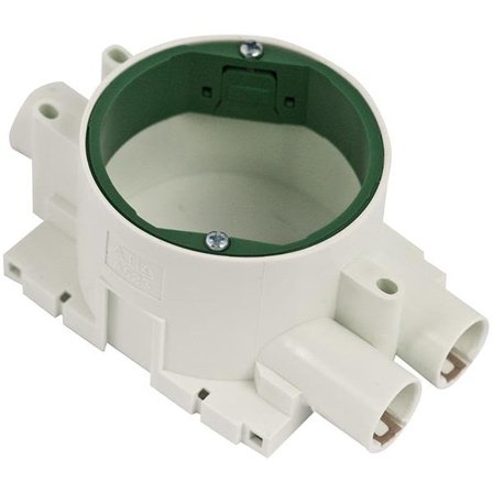 Gelia A523 Apparatdosa grön, enkelgips, inkl. låsfjäder, Installationsmaterial