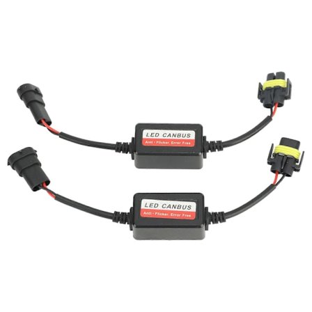 2 kpl H8 H9 H11 LED Canbus Dekooderi 12V Virheetön Välkkymisenestodekooderi LED-ajovaloille Sumuvalo LGL