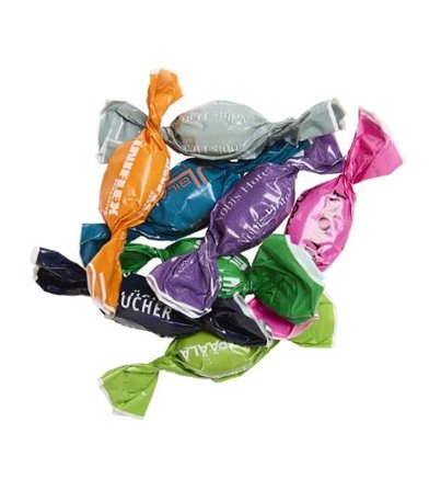 BORGSTENA OF SWEDEN Tvistad Karamell Hallon/Lakrits 2,5 kg/FP - Lyreco - Profilsortiment - Mat och godis - Karameller