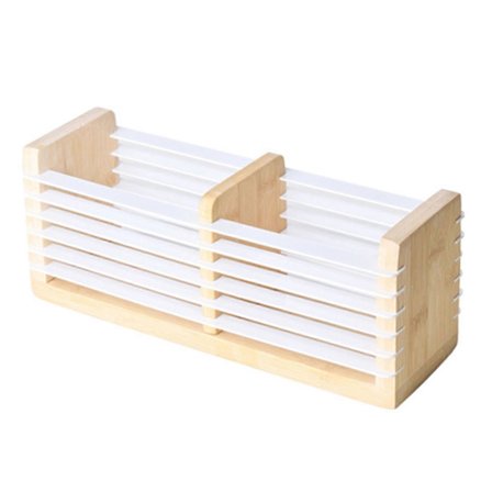 Pennhållare Sminkborste Behållare Pennhållare Skrivbordshållare Skrivbordsorganisatörer Metall Pennkoppar Glasögonhållare Vit