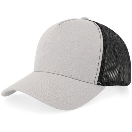 Equip - Grå trucker Keps - Blank Grey/Black A-frame Trucker @ Hatstore