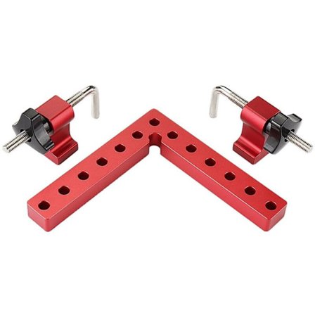 3 stk. 120mm Vinkelbeslag til Træbearbejde Vinkelbeslag Klemme L-Formet Hjælpebeslag