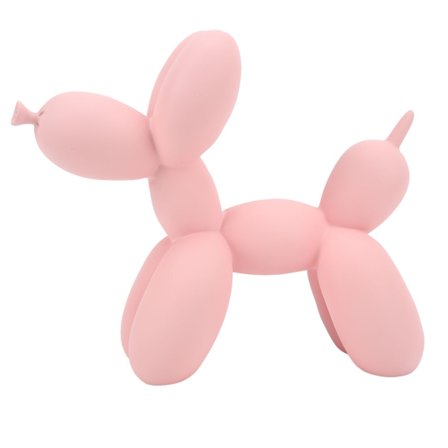 Ballonghundstatue Utsøkt Rosa Ballonghundskulptur Kontor Hjemmeinnredning Nattbordsdekorasjon