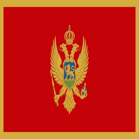 Montenegros flagga 100