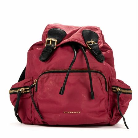Burberry Vintage, Pre-owned Backpacks Rood, Dames, Maat:ONE Size