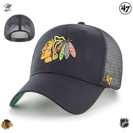 47 Brand Justerbar Keps - BRANSON Chicago Blackhawks svart