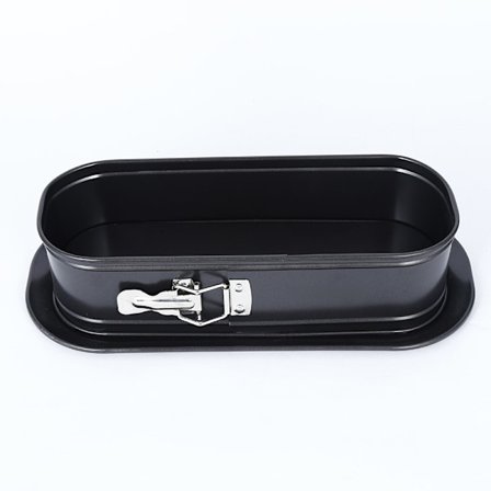 31,5 cm lang oval springformform, non-stick fjær bakeform ostekakeform med avtagbar bunn, rask utløsning