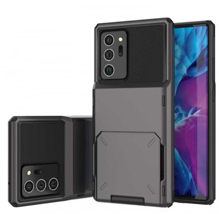 Samsung Note 20 Stöttåligt Skal med Kortfack Void