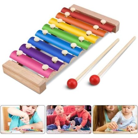 Xylofon til børn, musikalsk legetøj trommer percussion, legetøj xylofon