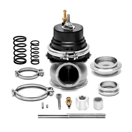 60mm Wastegate Turbo Eksternt Sett med V-Band Flens og Klemme Universal Turbo Ekstern Waste Gate for Turbo Manifold
