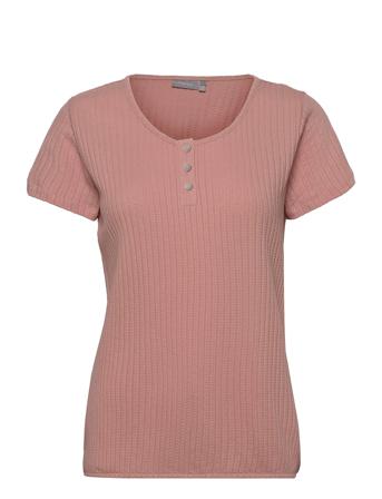 Frfefeliz 1 T-Shirt T-shirt Top Lyserød Fransa