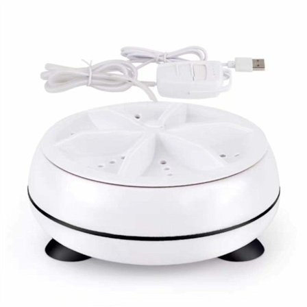 Mini Portabel Ultraljuds Smutsborttagnings Tvättmaskin USB-Kabel Tvättmaskin för Resor Hem Affärsresa