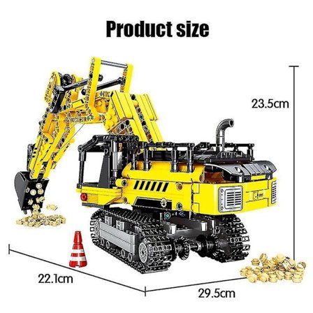 Sembo Excavator Truck Technical Building Construction Blocks City Engineering Cars Mechanical Bricks Toys Gifts For Children Boycity Excavator