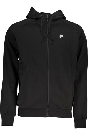 Fila Felpa Con Zip Uomo Nero