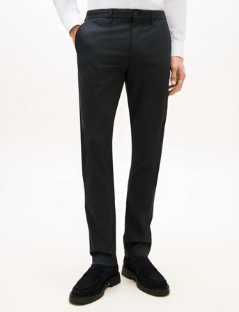 Tommy Hilfiger Bleecker Printed Structure Chino - Navy - 40 x 32