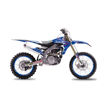 Kit Adesivi Blackbird Dream 4 Blu-Nero-Bianco - Yamaha YZ 450F 2018-2022
