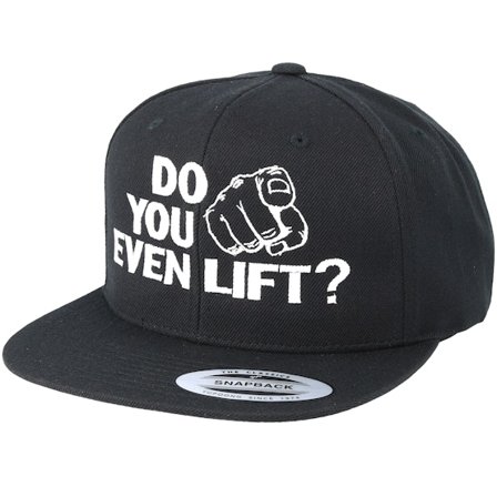 Berzerk - Schwarz snapback Cap - Do You Even Lift Black Snapback @ Hatstore